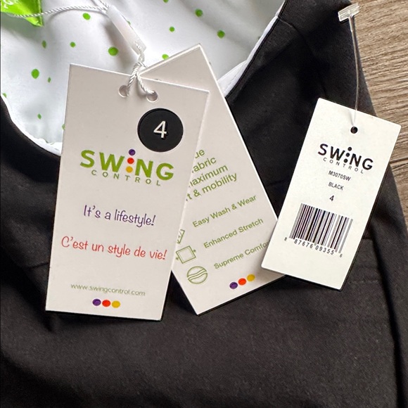 Black Swing Control Stretchy Slip on Ladies pants. New with tags! - Picture 2 of 6
